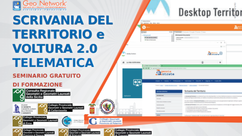 Webinar: Scrivania del Territorio e VOLTURA 2.0 telematica. Online, Mart. 27 Sett. 17:00
