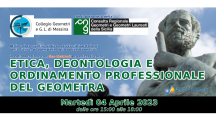 Etica, Deontologia e Ordinamento Professionale del Geometra. Webinar, Mart. 4 Apr. 15:00